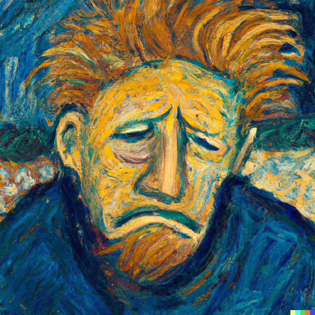 a representation of anxiety, painting by Vincent van Gogh